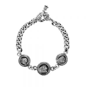 Indian Charm Bracelet w/ t-bar and Toggle