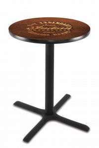 Indian Motorcycle L211 Pub Table with Brown Leather