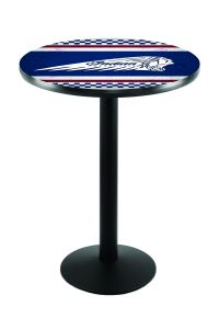 Indian Motorcycle Black Wrinkle L214 Pub Table with Cafe Racer 4