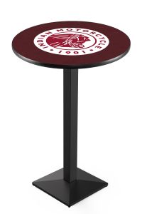 Indian Motorcycle Head Logo Black Wrinkle L217 Pub Table