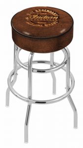 Indian Motorcycle L7C1 Retro Bar Stool with Brown Leather