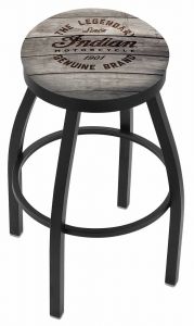 Indian Motorcycle L8B2B Bar Stool with Engraved Wood