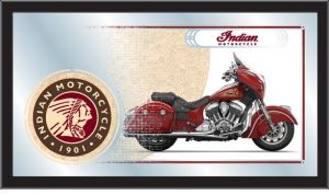 Indian Motorcycle Collector Mirror Chieftain Red Bike