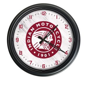 Indian Motorcycle Head Indoor/Outdoor LED Wall Clock